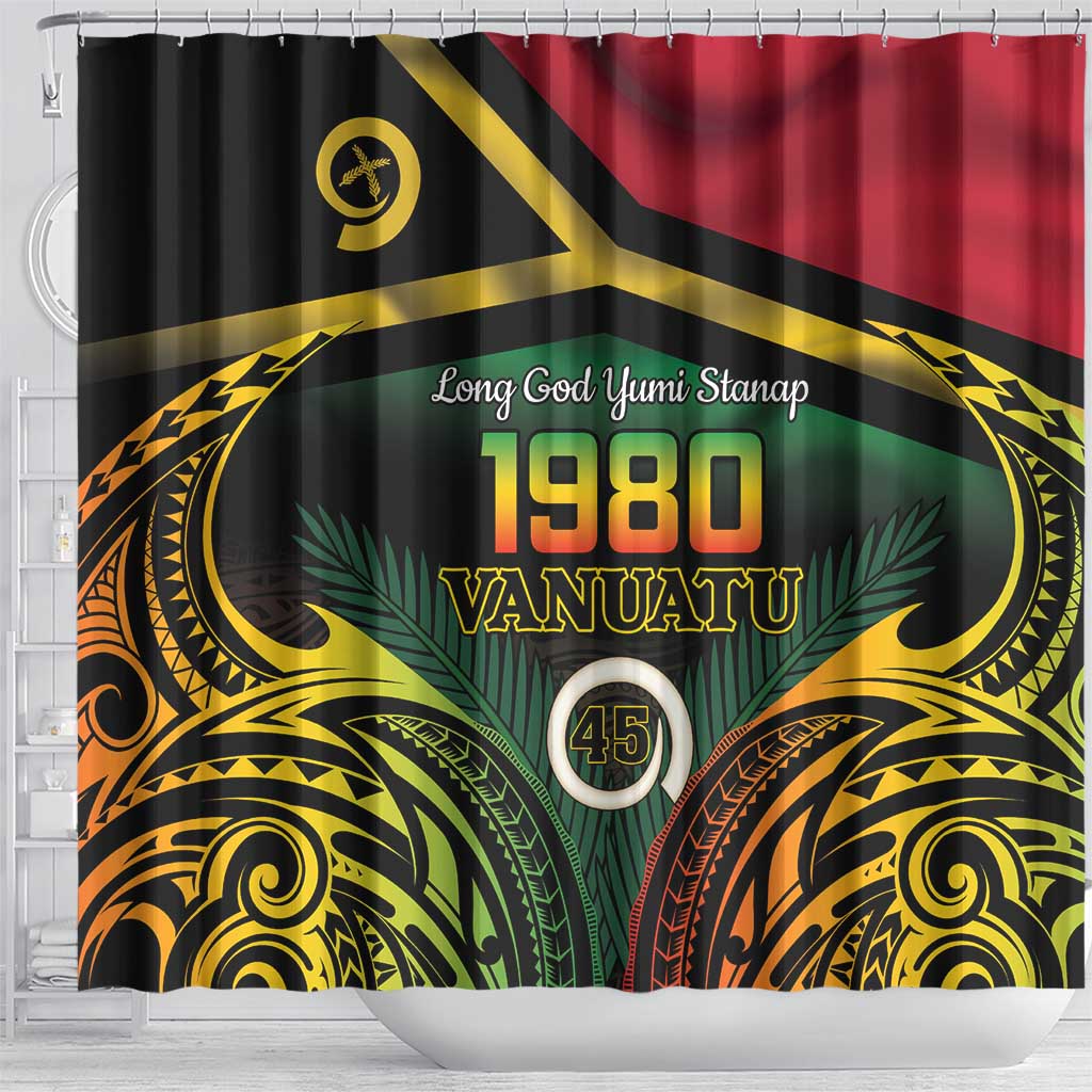 Vanuatu 1980 Shower Curtain Hapi 45 Yia Indipendens Anivesari