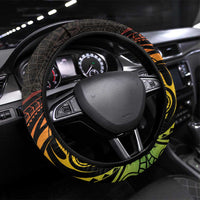Vanuatu 1980 Steering Wheel Cover Hapi 45 Yia Indipendens Anivesari LT14 Universal Fit Black - Polynesian Pride