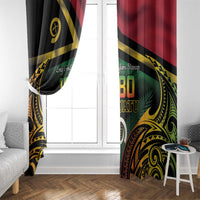 Vanuatu 1980 Window Curtain Hapi 45 Yia Indipendens Anivesari LT14 - Polynesian Pride