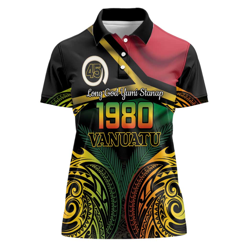 Vanuatu 1980 Women Polo Shirt Hapi 45 Yia Indipendens Anivesari