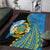 Tuvalu Independence Day Area Rug Manuia te tutokotasi o Tuvaluan Dolphin Tattoo