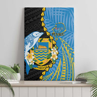 Tuvalu Independence Day Canvas Wall Art Manuia te tutokotasi o Tuvaluan Dolphin Tattoo LT14 - Polynesian Pride