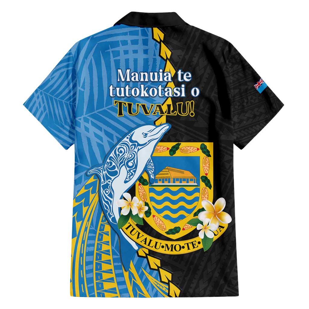 Tuvalu Independence Day Family Matching Tank Maxi Dress and Hawaiian Shirt Manuia te tutokotasi o Tuvaluan Dolphin Tattoo