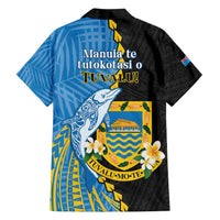 Tuvalu Independence Day Family Matching Tank Maxi Dress and Hawaiian Shirt Manuia te tutokotasi o Tuvaluan Dolphin Tattoo