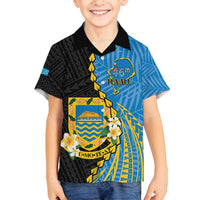 Tuvalu Independence Day Family Matching Tank Maxi Dress and Hawaiian Shirt Manuia te tutokotasi o Tuvaluan Dolphin Tattoo