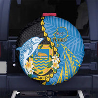 Tuvalu Independence Day Spare Tire Cover Manuia te tutokotasi o Tuvaluan Dolphin Tattoo LT14 - Polynesian Pride