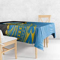 Tuvalu Independence Day Tablecloth Manuia te tutokotasi o Tuvaluan Dolphin Tattoo LT14 - Polynesian Pride