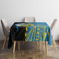 Tuvalu Independence Day Tablecloth Manuia te tutokotasi o Tuvaluan Dolphin Tattoo LT14 - Polynesian Pride