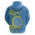 Personalised Palau Independence Day Hoodie Belau Coat Of Arms Polynesian Curve Style