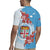 Personalised Fiji Day Rugby Jersey Fijian Tapa Pattern Mix Tagimoucia - Blue Version