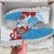 Personalised Fiji Day Sneakers Fijian Tapa Pattern Mix Tagimoucia - Blue Version