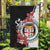 Personalised Fiji Day Garden Flag Fijian Tapa Pattern Mix Tagimoucia - Black Version