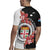 Personalised Fiji Day Rugby Jersey Fijian Tapa Pattern Mix Tagimoucia - Black Version