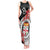 Personalised Fiji Day Tank Maxi Dress Fijian Tapa Pattern Mix Tagimoucia - Black Version