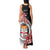 Personalised Fiji Day Tank Maxi Dress Fijian Tapa Pattern Mix Tagimoucia - Black Version