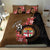 Personalised Fiji Day Bedding Set Fijian Tapa Pattern Mix Tagimoucia - Brown Version