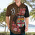 Personalised Fiji Day Hawaiian Shirt Fijian Tapa Pattern Mix Tagimoucia - Brown Version