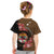 Personalised Fiji Day Kid T Shirt Fijian Tapa Pattern Mix Tagimoucia - Brown Version