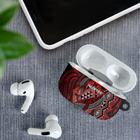 Aotearoa Iwi Ngapuhi AirPods Case NZ Maori Humpback Whale Taniko Motifs LT14 - Polynesian Pride