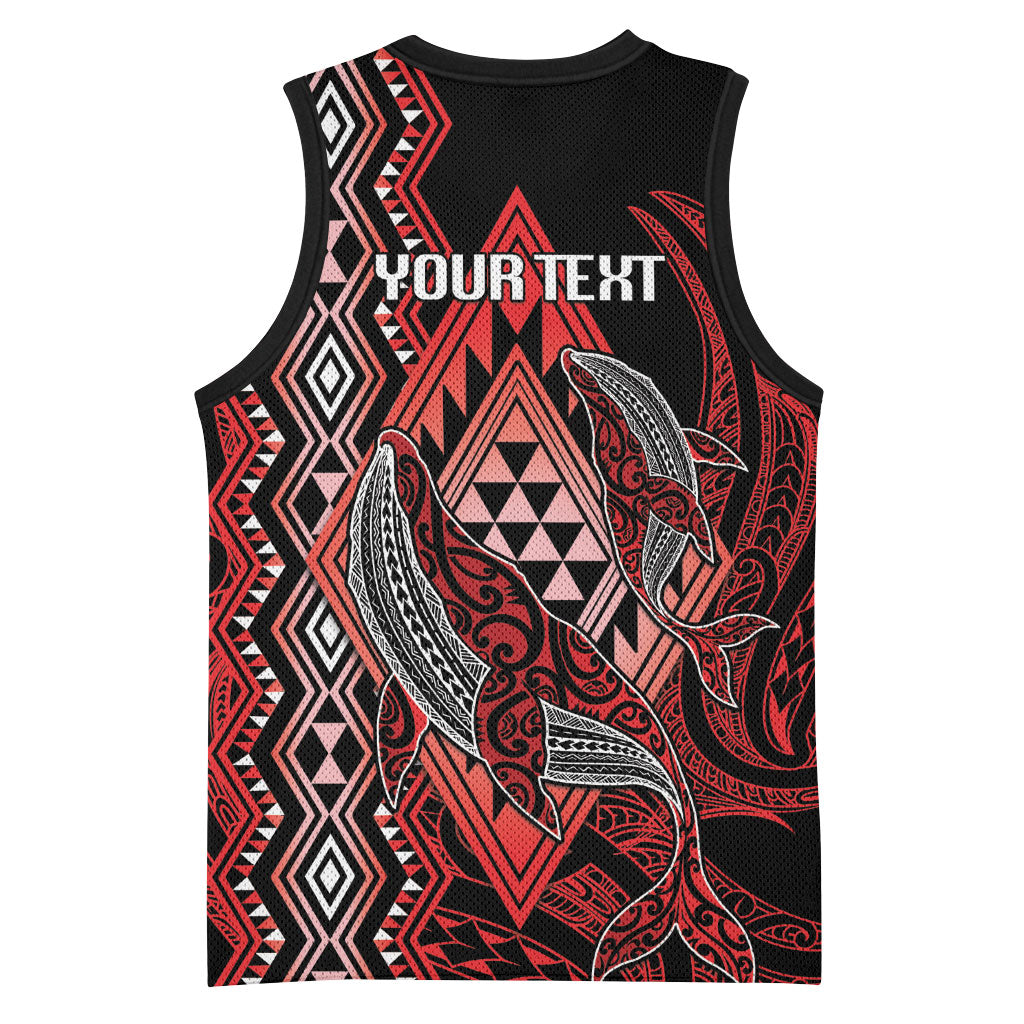 Aotearoa Iwi Ngapuhi Personalised Basketball Jersey NZ Maori Humpback Whale Taniko Motifs LT14 - Polynesian Pride