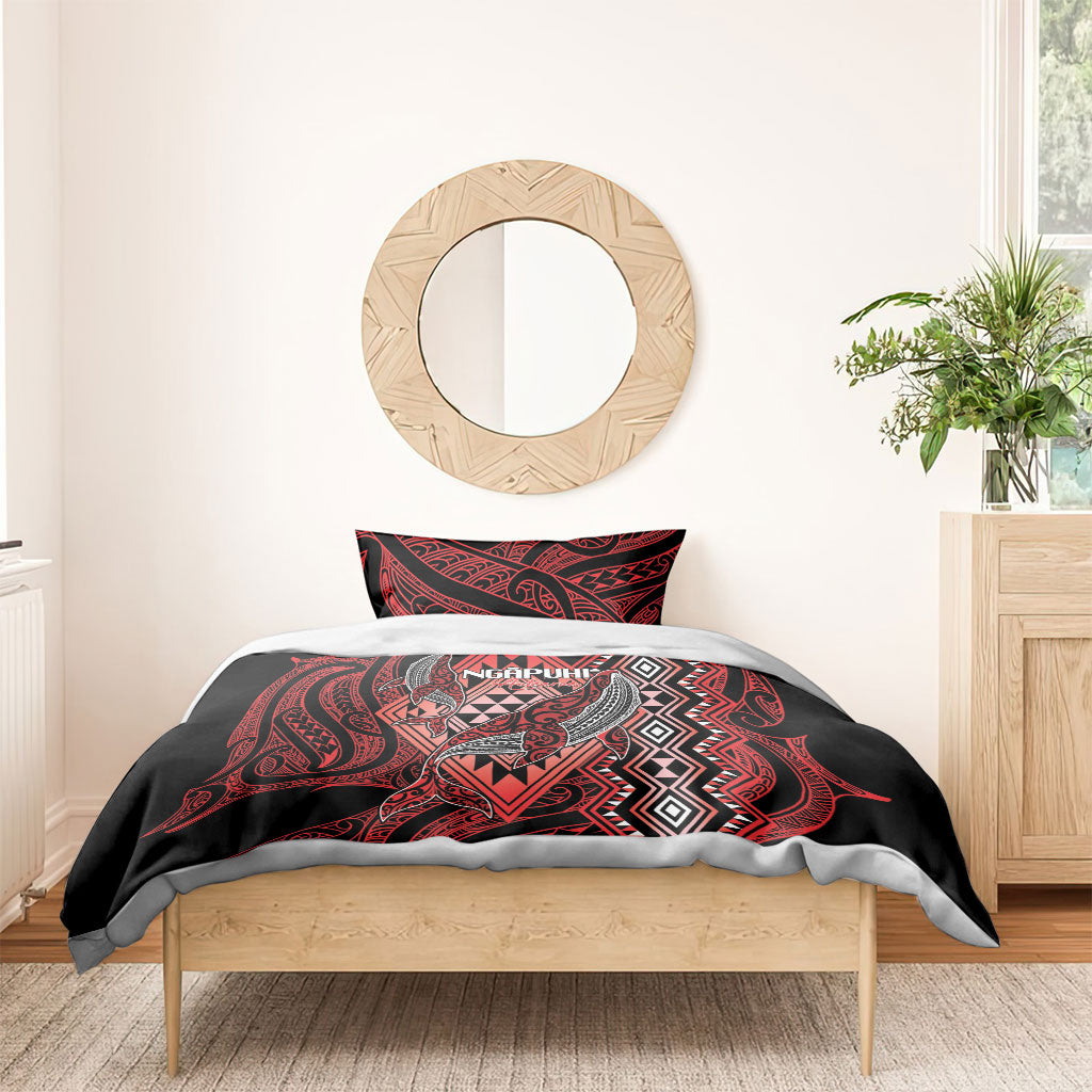Aotearoa Iwi Ngapuhi Bedding Set NZ Maori Humpback Whale Taniko Motifs LT14 - Polynesian Pride