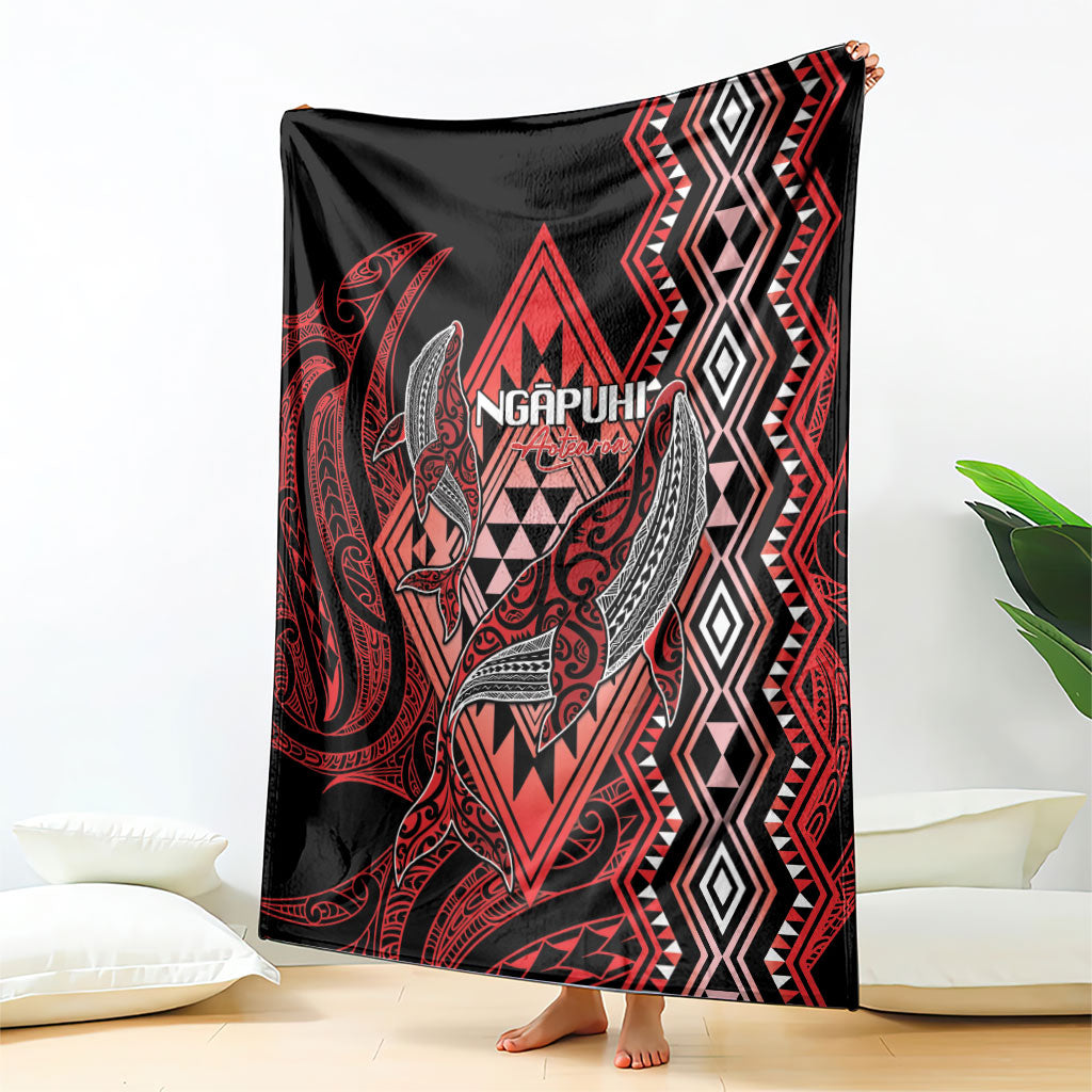 Aotearoa Iwi Ngapuhi Blanket NZ Maori Humpback Whale Taniko Motifs LT14 - Polynesian Pride