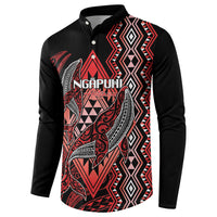 Aotearoa Iwi Ngapuhi Personalised Button Sweatshirt NZ Maori Humpback Whale Taniko Motifs LT14 - Polynesian Pride