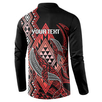Aotearoa Iwi Ngapuhi Personalised Button Sweatshirt NZ Maori Humpback Whale Taniko Motifs LT14 - Polynesian Pride