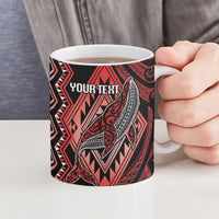 Aotearoa Iwi Ngapuhi Personalised Ceramic Mug NZ Maori Humpback Whale Taniko Motifs LT14 - Polynesian Pride