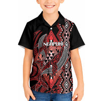 Aotearoa Iwi Ngapuhi Personalised Hawaiian Shirt NZ Maori Humpback Whale Taniko Motifs LT14 - Polynesian Pride