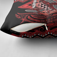 Aotearoa Iwi Ngapuhi Pillow Cover NZ Maori Humpback Whale Taniko Motifs LT14 - Polynesian Pride