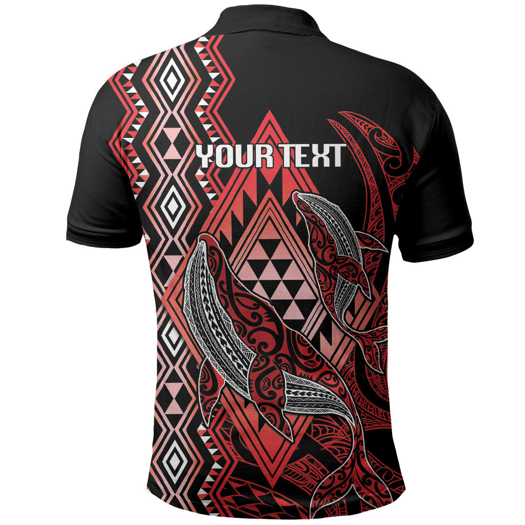 Aotearoa Iwi Ngapuhi Personalised Polo Shirt NZ Maori Humpback Whale Taniko Motifs LT14 - Polynesian Pride