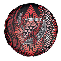 Aotearoa Iwi Ngapuhi Spare Tire Cover NZ Maori Humpback Whale Taniko Motifs LT14 - Polynesian Pride
