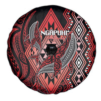 Aotearoa Iwi Ngapuhi Spare Tire Cover NZ Maori Humpback Whale Taniko Motifs LT14 - Polynesian Pride