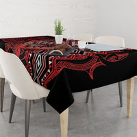 Aotearoa Iwi Ngapuhi Tablecloth NZ Maori Humpback Whale Taniko Motifs LT14 - Polynesian Pride