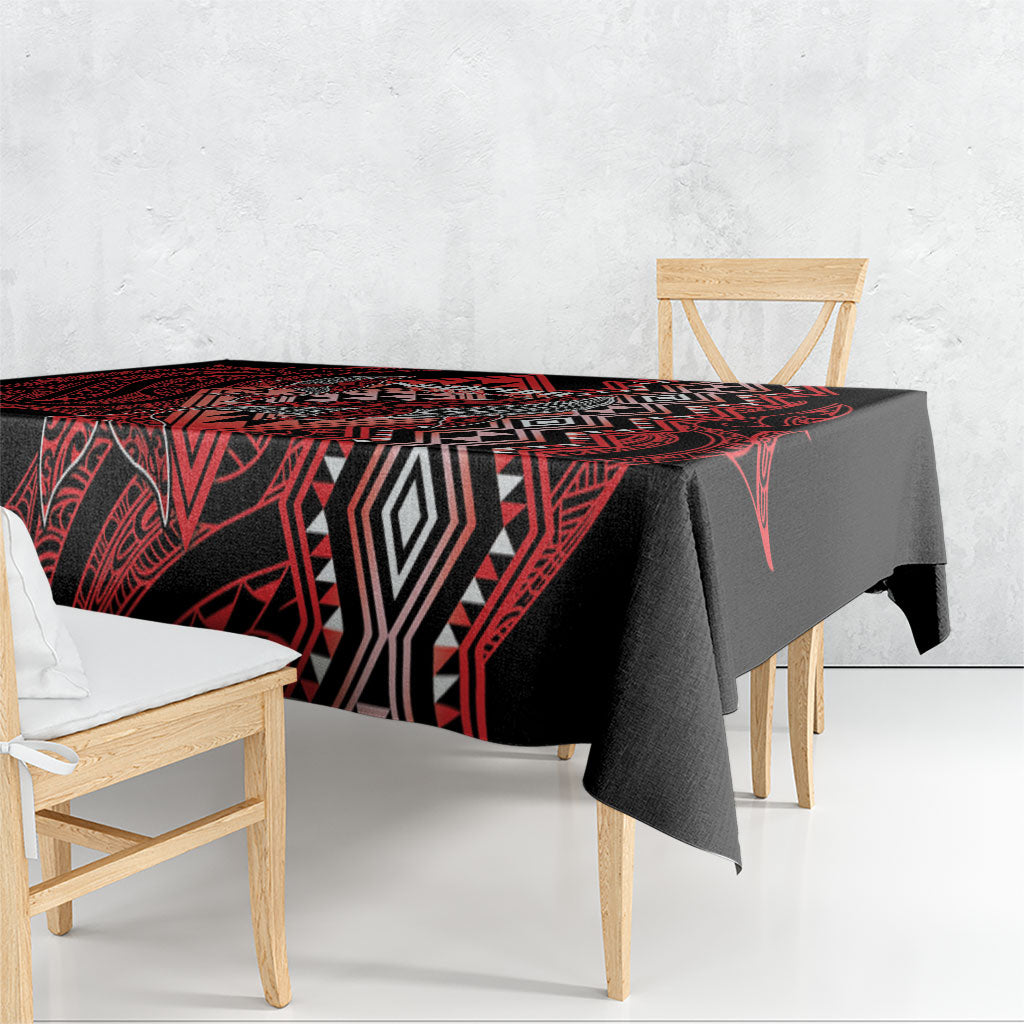 Aotearoa Iwi Ngapuhi Tablecloth NZ Maori Humpback Whale Taniko Motifs LT14 - Polynesian Pride