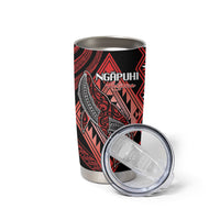 Aotearoa Iwi Ngapuhi Personalised Tumbler Cup NZ Maori Humpback Whale Taniko Motifs LT14 - Polynesian Pride