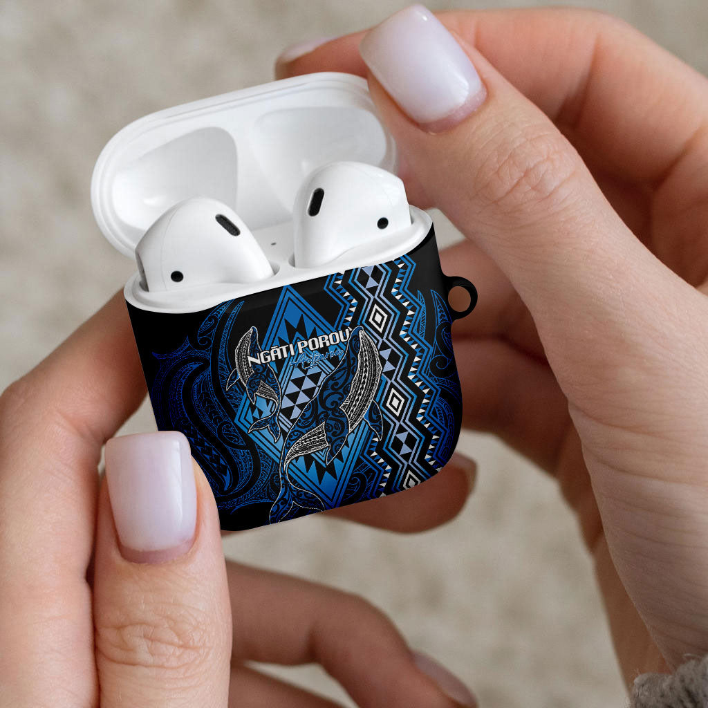 Aotearoa Iwi Ngati Porou AirPods Case NZ Maori Humpback Whale Taniko Motifs LT14 - Polynesian Pride
