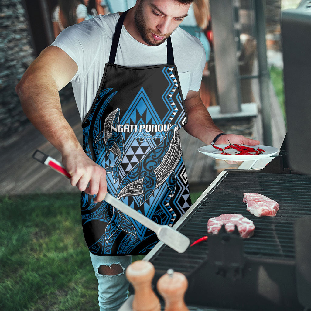 Aotearoa Iwi Ngati Porou Apron NZ Maori Humpback Whale Taniko Motifs LT14 - Polynesian Pride
