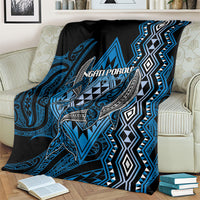 Aotearoa Iwi Ngati Porou Blanket NZ Maori Humpback Whale Taniko Motifs LT14 - Polynesian Pride
