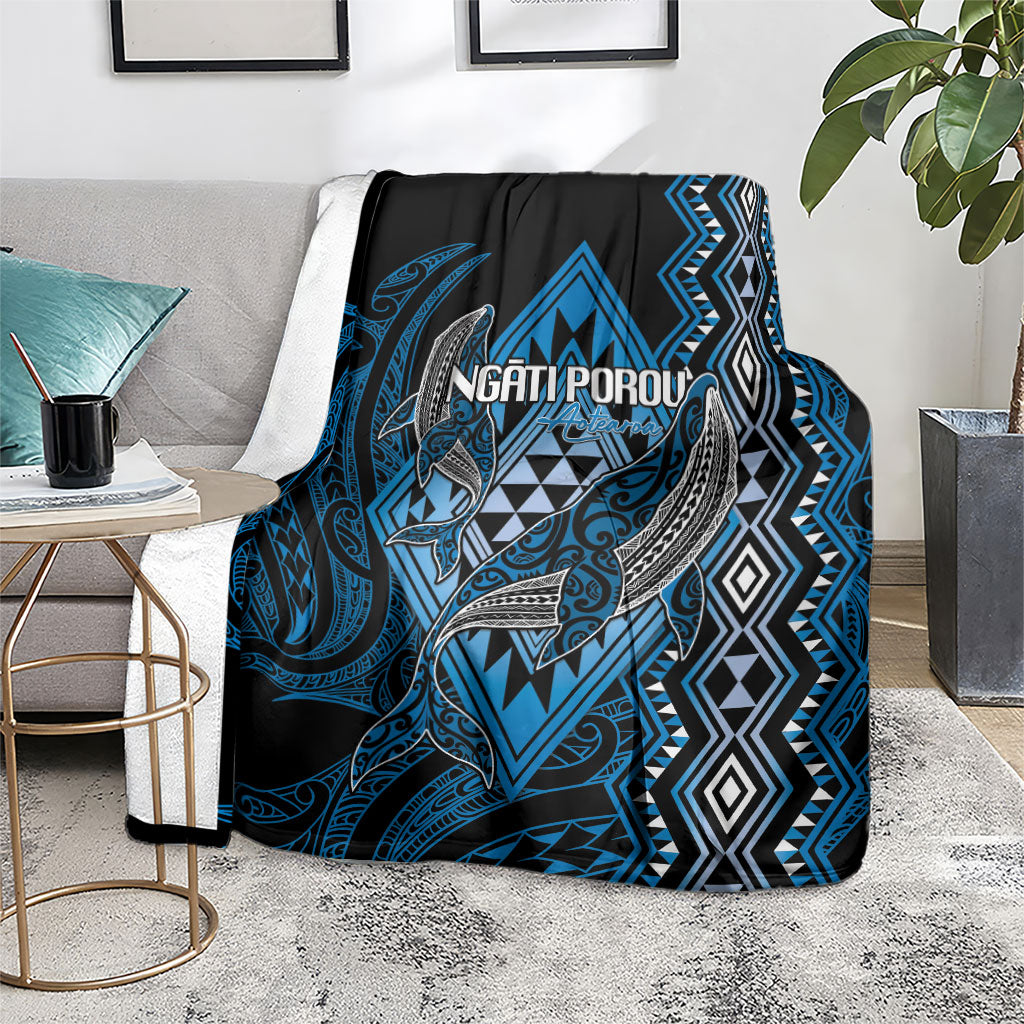 Aotearoa Iwi Ngati Porou Blanket NZ Maori Humpback Whale Taniko Motifs LT14 - Polynesian Pride
