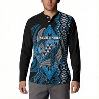 Aotearoa Iwi Ngati Porou Personalised Button Sweatshirt NZ Maori Humpback Whale Taniko Motifs LT14 - Polynesian Pride