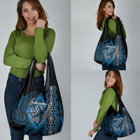 Aotearoa Iwi Ngati Porou Grocery Bag NZ Maori Humpback Whale Taniko Motifs LT14 - Polynesian Pride