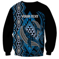 Aotearoa Iwi Ngati Porou Personalised Sweatshirt NZ Maori Humpback Whale Taniko Motifs LT14 - Polynesian Pride