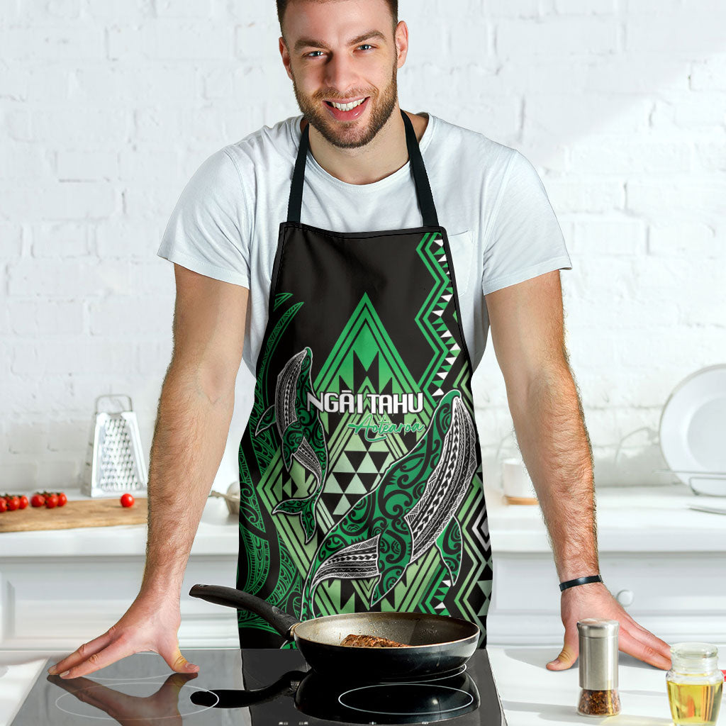 Aotearoa Iwi Ngai Tahu Apron NZ Maori Humpback Whale Taniko Motifs LT14 - Polynesian Pride