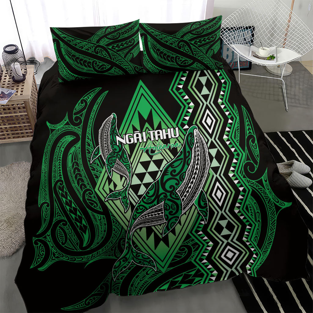 Aotearoa Iwi Ngai Tahu Bedding Set NZ Maori Humpback Whale Taniko Motifs LT14 - Polynesian Pride