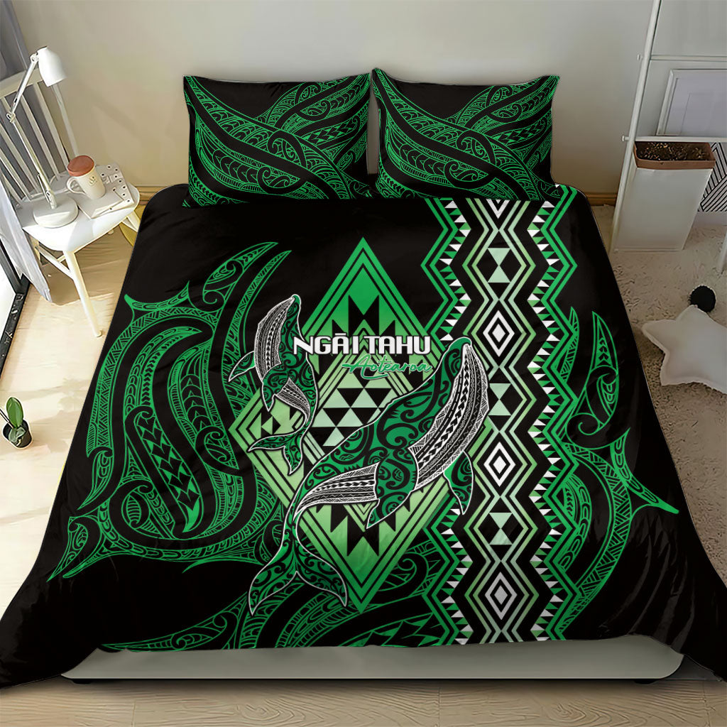 Aotearoa Iwi Ngai Tahu Bedding Set NZ Maori Humpback Whale Taniko Motifs LT14 - Polynesian Pride