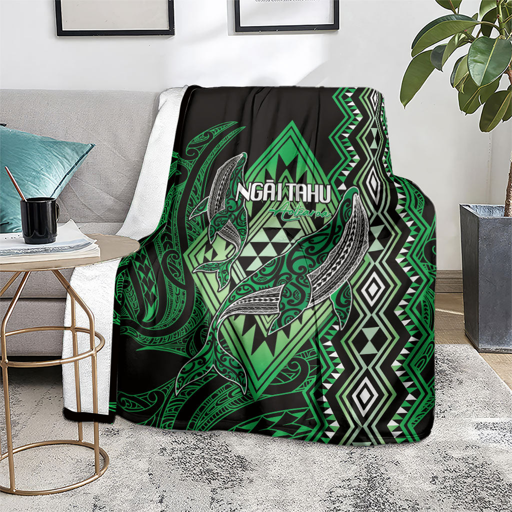 Aotearoa Iwi Ngai Tahu Blanket NZ Maori Humpback Whale Taniko Motifs LT14 - Polynesian Pride