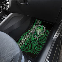 Aotearoa Iwi Ngai Tahu Personalised Car Mats NZ Maori Humpback Whale Taniko Motifs LT14 - Polynesian Pride
