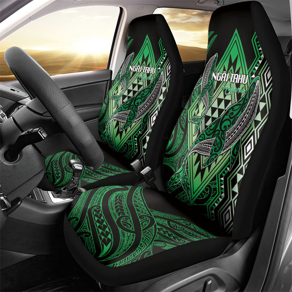 Aotearoa Iwi Ngai Tahu Car Seat Cover NZ Maori Humpback Whale Taniko Motifs LT14 - Polynesian Pride
